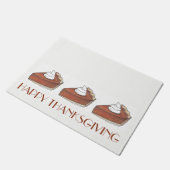 Glückwunsch Erntedankspulkin Kuchen Herbst Urlaub Fußmatte (Schrägansicht)