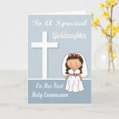 Glückwunsch-erste Kommunions-Gruß-Karte Karte (Gelbe Blume)