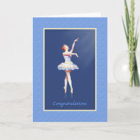 Glückwunsch, Erwägung Ballerina zu Pointe