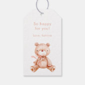 Glückwunsch Es ist ein Girl-Geschenktag Geschenkanhänger (Rückseite)