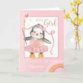 Glückwunsch Es ist ein Girl-Individuelle Name Karte (Gelbe Blume)