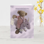 Glückwunsch - Es ist ein Junge Karte (Gelbe Blume)