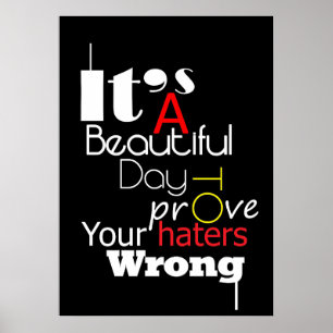 Glückwunsch Es ist ein schöner Tag Poster