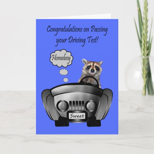 Glückwunsch, Fahrtest, Homeboy Karte (Vorderseite)