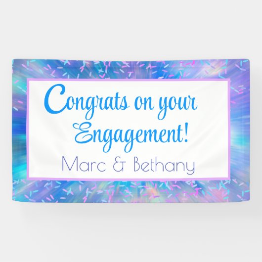 Glückwunsch! Farbenfrohe Banner für benutzerdefini (Horizontal)