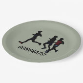 Glückwunsch feiern die Teller für benutzerdefinier (Schrägansicht)