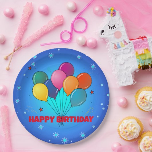 Glückwunsch! Festlicher Sternenhimmel, Pappteller (Party)