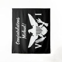 Glückwunsch Flag der US-Jungfrau-Inseln Schwarz-we