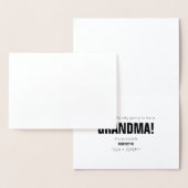 Glückwunsch Foil Pregnancy Ankündigung (Anzeige)