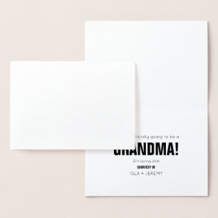 Glückwunsch-Folien-Schwangerschafts-Mitteilung Folienkarte