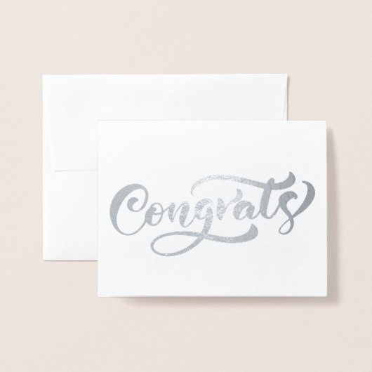 Glückwunsch Folienkarte (Vorderseite mit Umschlag)