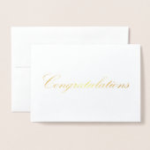 Glückwunsch Folienkarte (Vorderseite mit Umschlag)