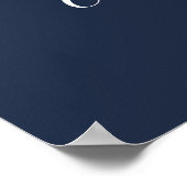 Glückwunsch Foto Blue Abschluss Poster (Ecke)