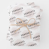 Glückwunsch freuen sich auf Ihr Papier Set (Beispiel)