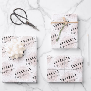 Glückwunsch freuen sich auf Ihr Papier Set