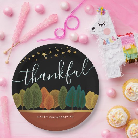 Glückwunsch Freundschaft mit Gold Pappteller (Party)