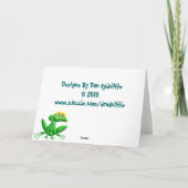 Glückwunsch-Frösche Karte (Rückseite)