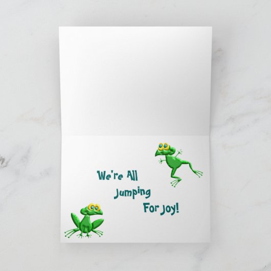 Glückwunsch-Frösche Karte (Innenseite)