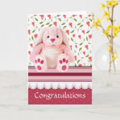 Glückwunsch für das neue Baby Karte (Gelbe Blume)