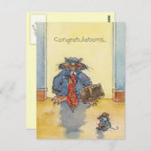 Glückwunsch... für den Großen Käse Postkarte (Vorne/Hinten)