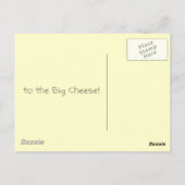 Glückwunsch... für den Großen Käse Postkarte (Rückseite)
