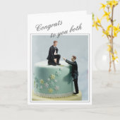 Glückwunsch für euch beide - Gay Karte (Gelbe Blume)