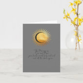Glückwunsch für Hochzeiten - Sun und Moon Karte (Gelbe Blume)
