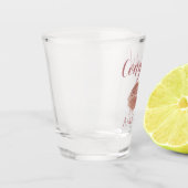 Glückwunsch für ihren Lippenstift Schnapsglas (Links)