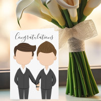 Glückwunsch Gay Wedding Two Men