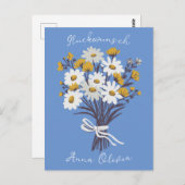 Gluckwunsch Geburtstag Personalisiert Ihr Name Postkarte (Vorne/Hinten)