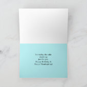 Glückwunsch Geburtstagspies, Türkei, Kuchen Karte (Innenseite)