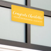 Glückwunsch Gelbe benutzerdefinierte Skriptname Ab Banner (Draußen Gebäude)
