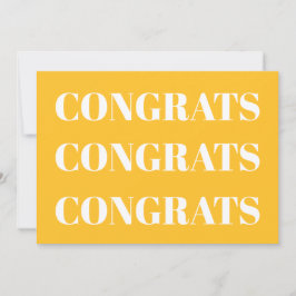 Glückwunsch Gelbgelbe weiße, moderne Karte