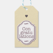 Glückwunsch Geschenkanhänger (Vorderseite)