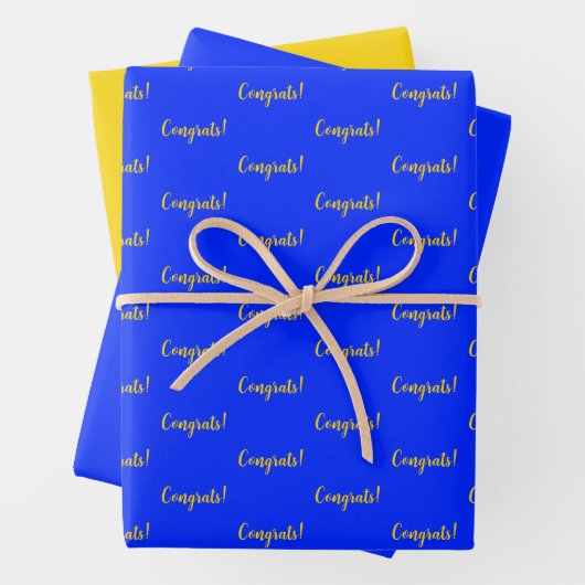 Glückwunsch! Geschenkpapier Set (Beispiel)