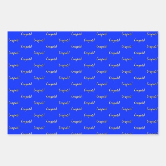 Glückwunsch! Geschenkpapier Set (Vorderseite)