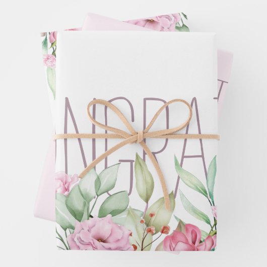 Glückwunsch geschenkpapier set (Beispiel)