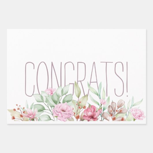 Glückwunsch geschenkpapier set (Vorderseite)