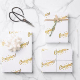 Glückwunsch Geschenkpapier Set