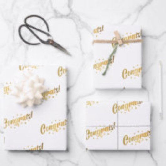 Glückwunsch Geschenkpapier Set