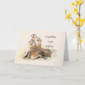 Glückwunsch-Gewichts-Verlust-Spaß-niedliches Karte (Gelbe Blume)