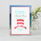 Glückwunsch glücklicher Bediensteter des Versorgun Karte (Stehend Vorderseite)