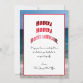 Glückwunsch glücklicher Bediensteter des Versorgun Karte (Rückseite)