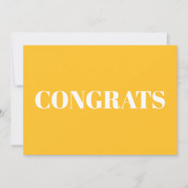 Glückwunsch, Glückwunsch goldgelbe weiße Karte