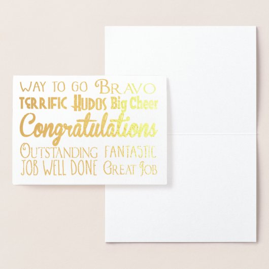 Glückwunsch - Glückwünsche - gut gemacht Folienkarte (Anzeige)