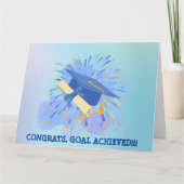 GLÜCKWUNSCH, GOAL CHIEVED!!! KARTE (Vorderseite)