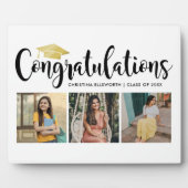 Glückwunsch Gold 3 Foto 2025 Abschluss Fotoplatte (Vorderseite)