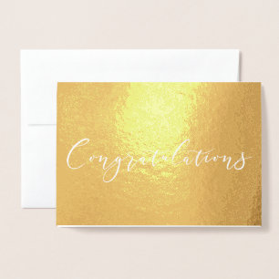Glückwunsch Gold Foil Glückwunschs Card Folienkarte