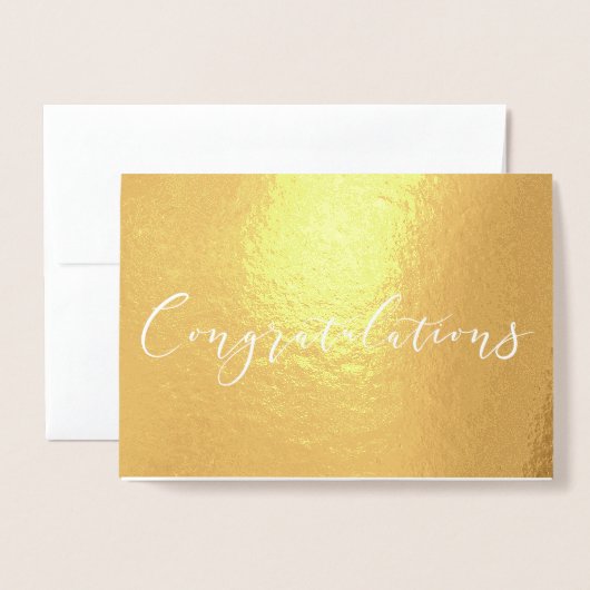 Glückwunsch Gold Foil Glückwunschs Card Folienkarte (Vorderseite mit Umschlag)