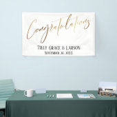 Glückwunsch Gold Handwriting Typografie Banner (Messeveranstaltung)